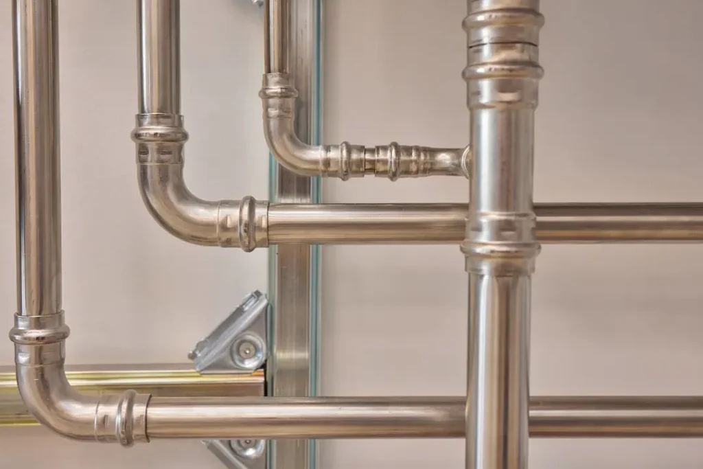 a close up of a pipe