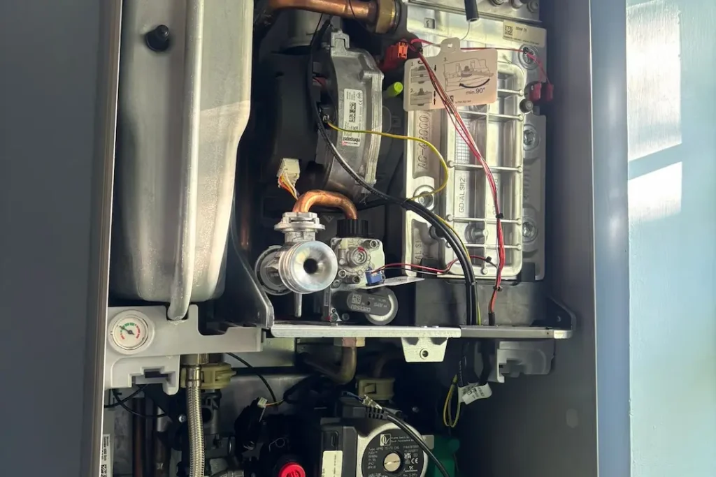 a machine with wires and cables